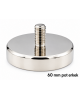 60 mm Neodyum Pot Erkek Mıknatıs