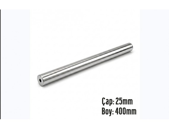 ÇAP: 25MM X DELİK ÇAPI 8 MM X BOY: 400MM ÇUBUK NEODYUM MIKNATIS