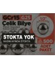 GCr15 G25 Çelik Bilye 1/2" (12,700 mm) – 500 Adet Paket
