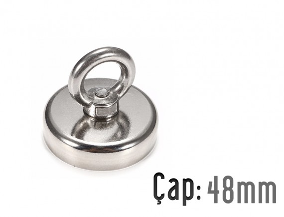 48mm Neodyum Pot Kanca Mıknatıs